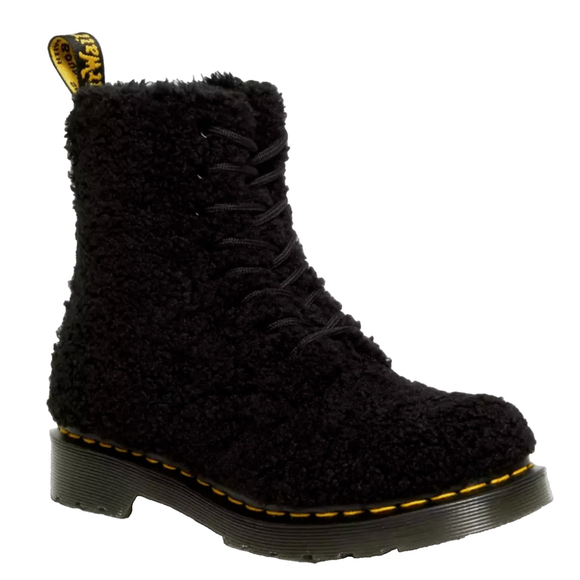 Dr. Martens 1460 PASCAL WOMEN'S FAUX SHEARLING BOOTS Size 7 Black - Picture 1 of 13